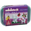 Ministeck Girls 4-in-1 in kunststof box 500-delig