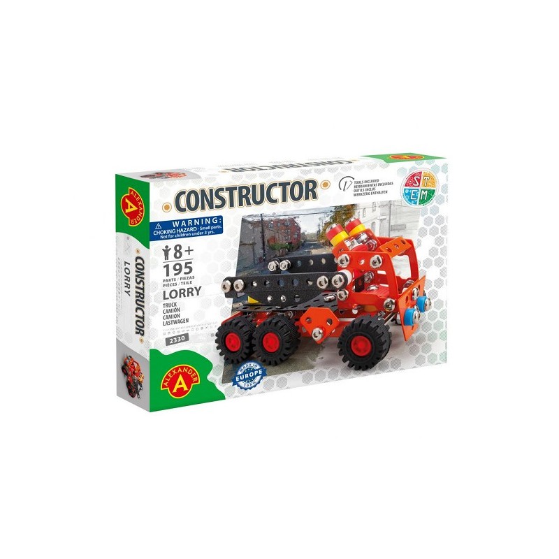 Constructor voertuig Lorry - 195-delig