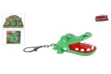 Porte-clés crocodile mordant Jungle Expedition 7cm