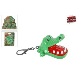 Porte-clés crocodile mordant Jungle Expedition 7cm