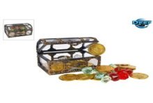 Destination Deep Schatkist met 30 munten en 30 diamanten 10,5x8cm 2ass
