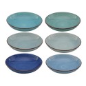 Schaal Blue Doos A 6 Stuks Ø23x6cm