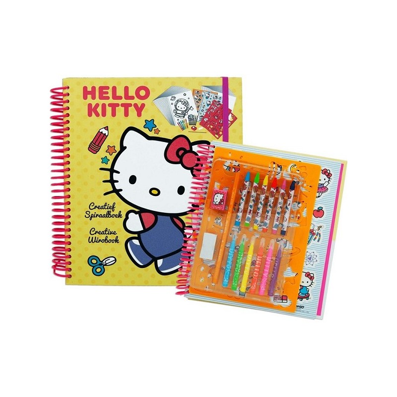 Hello Kitty Knutselboek met stickers+viltstiften