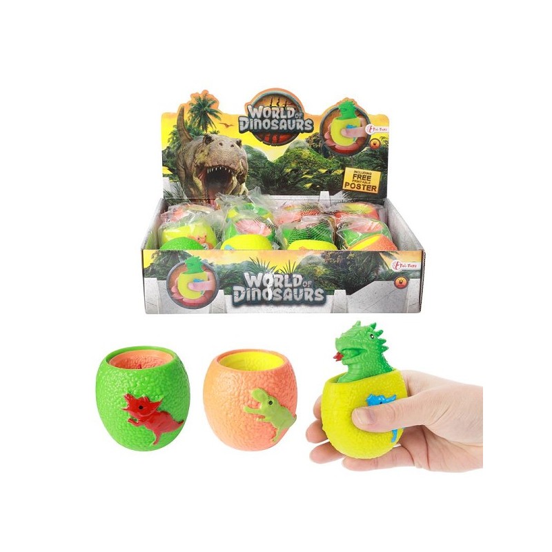 Toi Toys World of Dinosaurs Knijpei pop-out dino