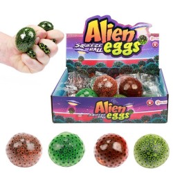 Toi Toys Squeeze ball Oeuf extraterrestre avec perles d'eau