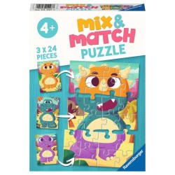 Ravensburger Mix&Match puzzel Dino's 3x24 stukjes