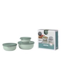 Mepal Multibowl Cirqula set 3 pièces (350, 750, 1250ml) - Sauge nordique