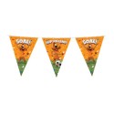 Loeki - Ligne de drapeau de fête orange 10m