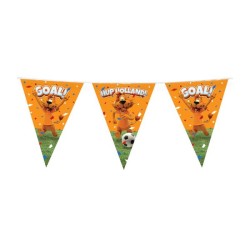 Loeki - Partyvlaggenlijn oranje 10m