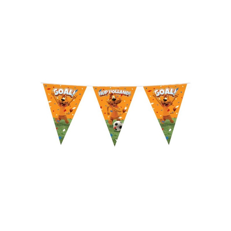 Loeki - Partyvlaggenlijn oranje 10m
