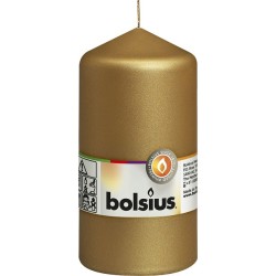 Bougie pilier Bolsius 130/68mm or