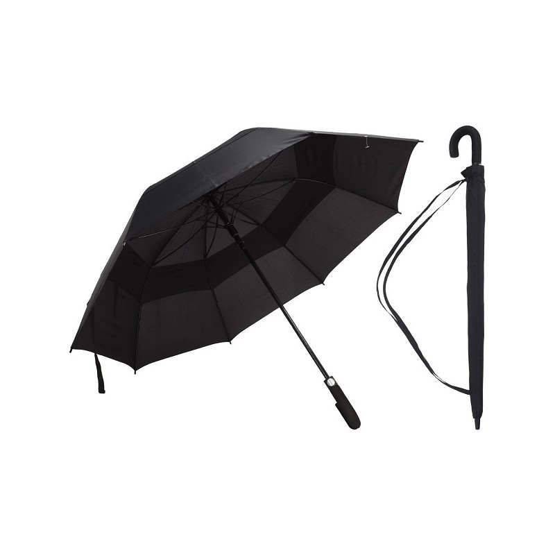 Paraplu Ø130cm fiber zwart