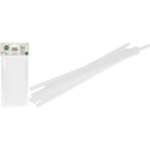 Pailles en plastique 100% réutilisable de 22 cm de long. Emballer 50 pièces