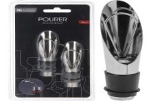 Excellent bec verseur en acier inoxydable avec bouchon, lot de 2 pièces sous blister