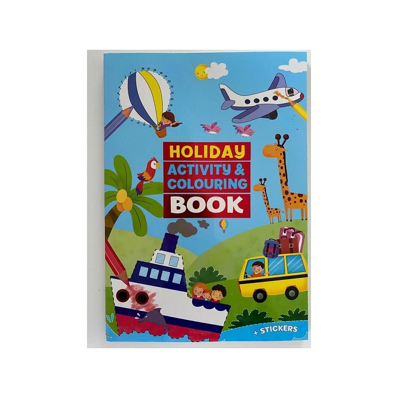 Cahier de coloriage et d'activités Vacances A4