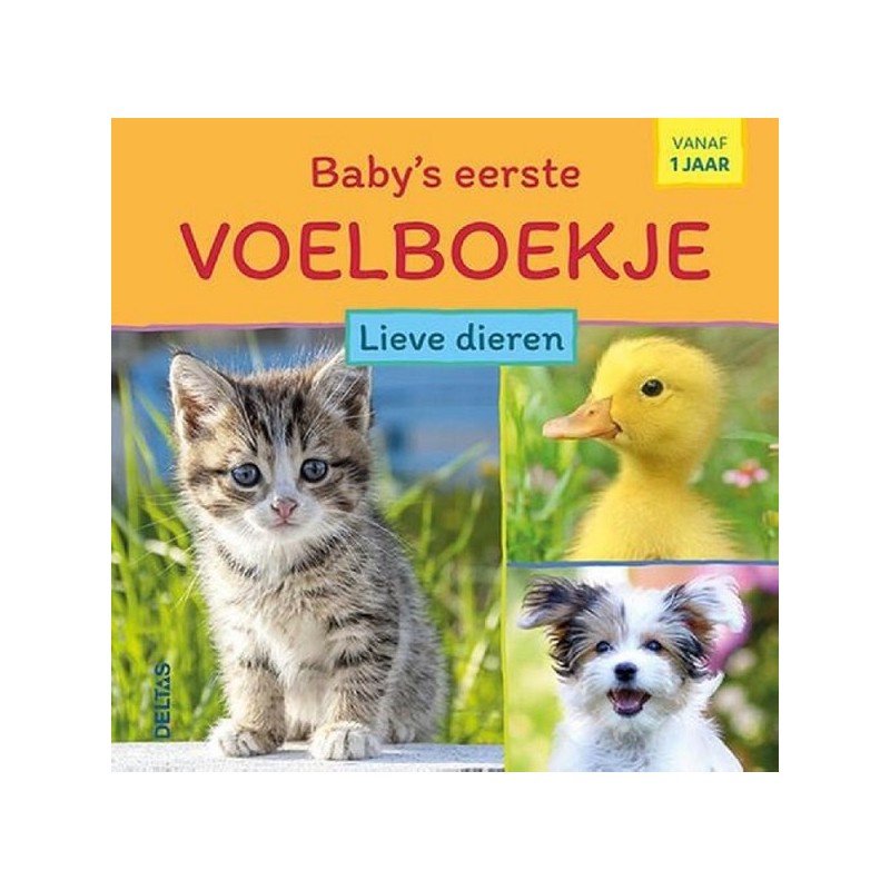 Deltas Baby's eerste voelboekje - Lieve dieren Vanaf 1 jaar