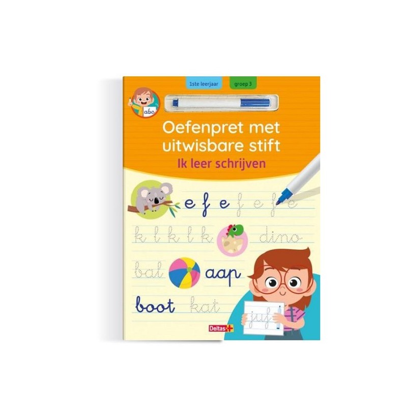 Deltas Oefenpret met uitwisbare stift - Ik leer schrijven