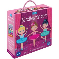 Rebo Ballerine - Livre-Puzzle - 10 figurines