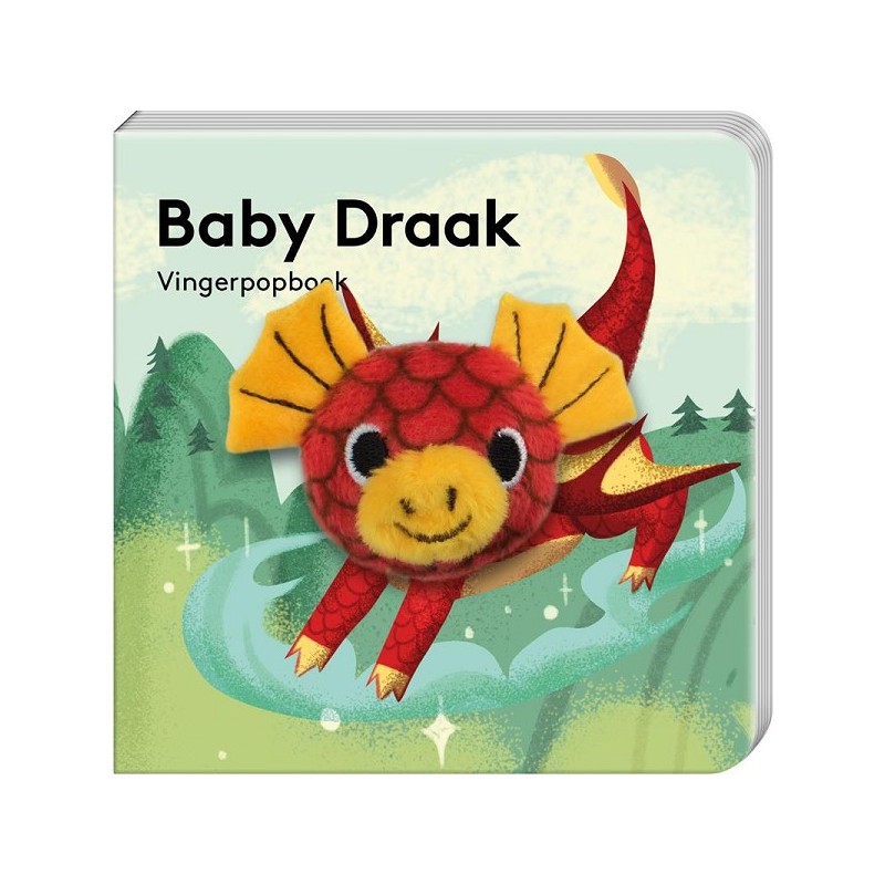 Vingerpopboekje Baby Fantasie dieren Baby draak