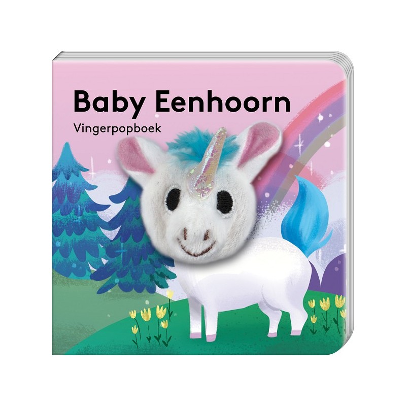 Vingerpopboekje Baby Fantasie dieren Baby eenhoorn