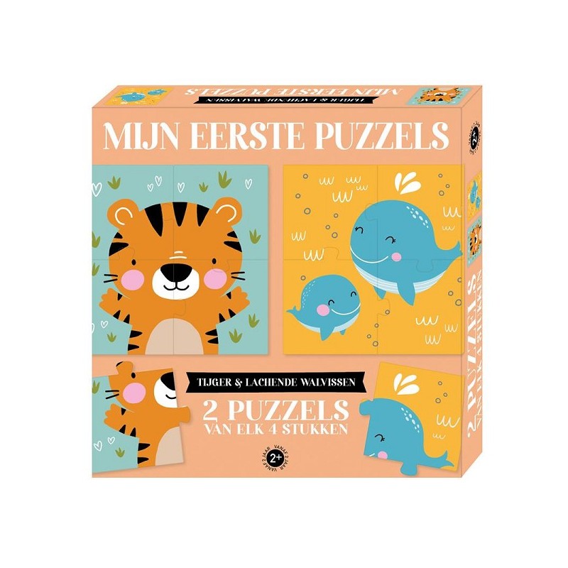 Mijn eerste puzzel - Tijger & lachende walvissen