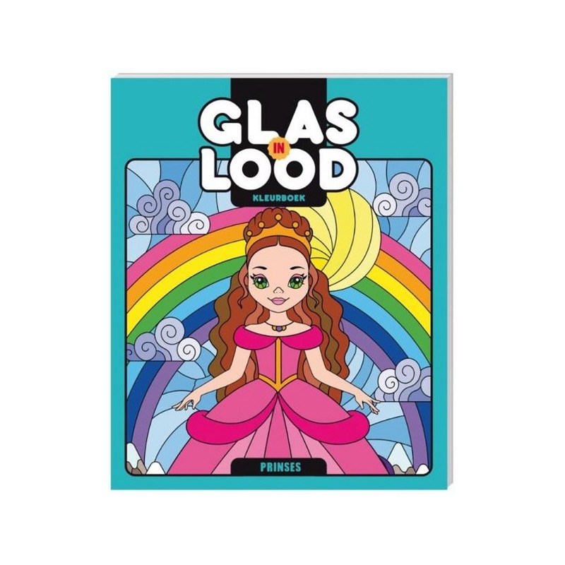 Glas-in-lood kleurboek - Prinses