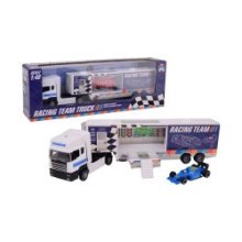 John Toy Racing team truck schaal 1:48 37x7x12,5cm