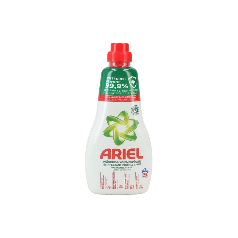 Concentré de rinçage liquide Ariel avec désinfection 1l 25 lavages