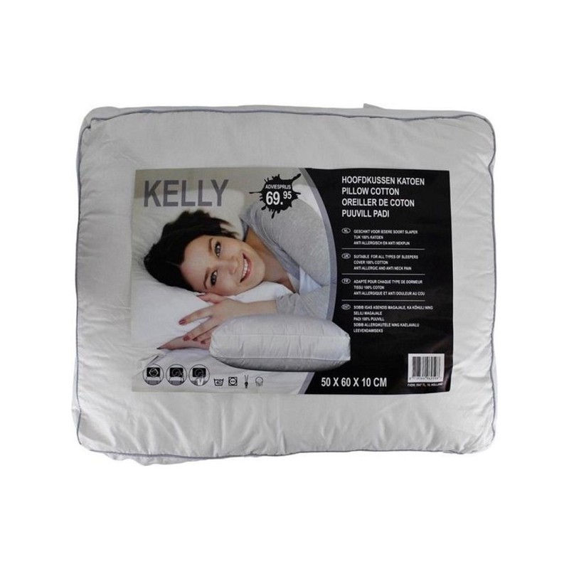 Oreiller Kelly 100% coton 50x60x10cm