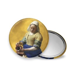 Miroir de sac Vermeer La Laitière Ø7,5cm