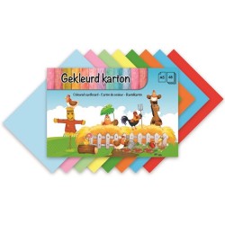 Dutch Crafts Craft bloc A5 48 feuilles de carton coloré FSC