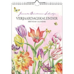 Calendrier d'anniversaire Janneke Brinkman Tulipes 18x25cm