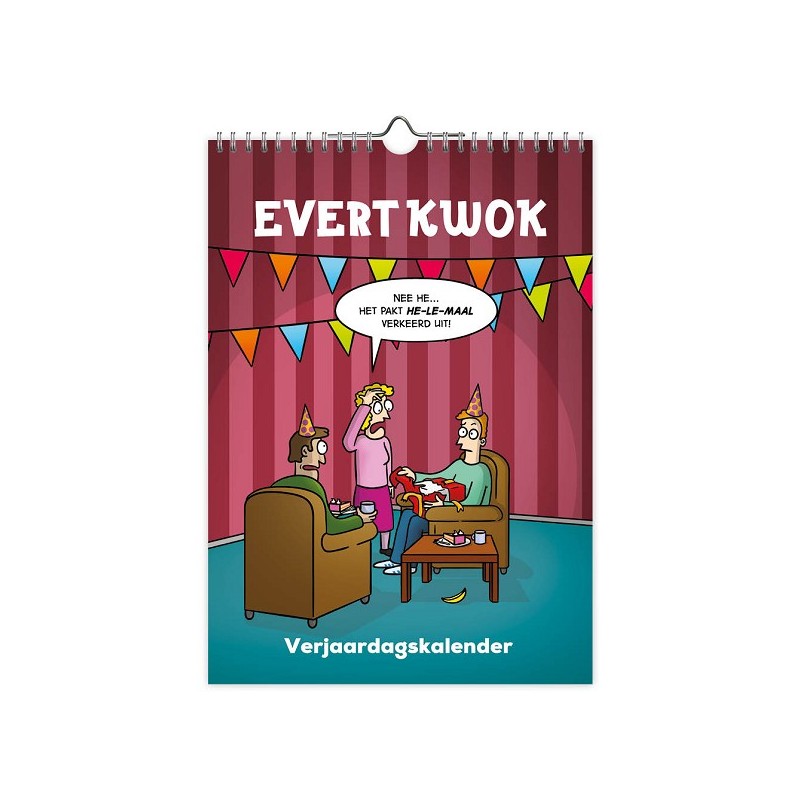 Evert Kwok A4 Verjaardagskalender