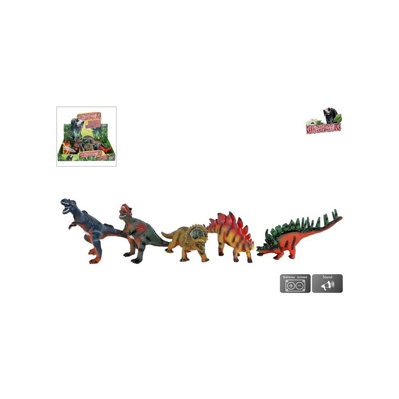 DinoWorld dinosaurus met geluid 23-25cm