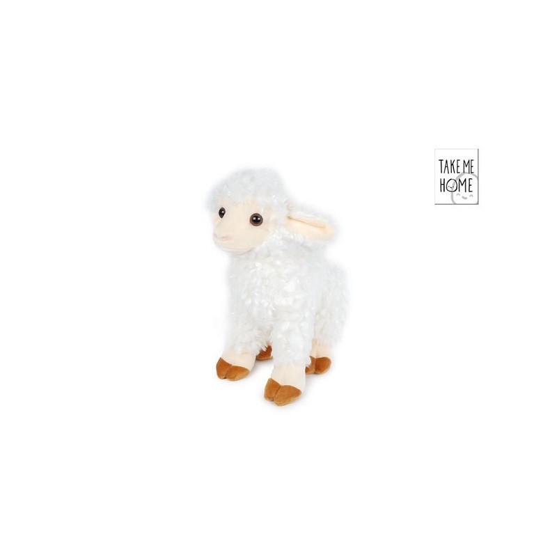 Peluche mouton blanc Take Me Home debout S 20cm