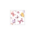 Serviettes Ambiente Collection Papillon Rose 33x33cm