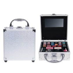 Casuelle aluminium make-up koffer 17x15x7cm