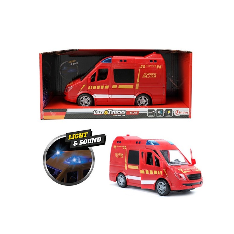 Toi Toys Fire bus (version allemande) friction avec lumière et son