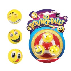 Toi Toys Balles gonflables Emoji 4,5 cm 3 pièces sur carte