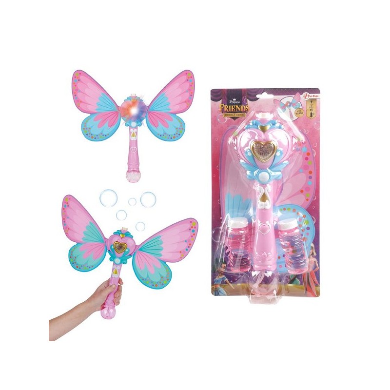 Toi Toys Princess Friends Baguette à bulles avec ailes + lumière et son