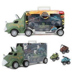 Toi Toys World of Dinosaurs Dinotruck avec 3 voitures rétractables