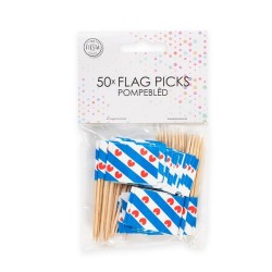 Bâtons de drapeau Frise pack de 50 pièces