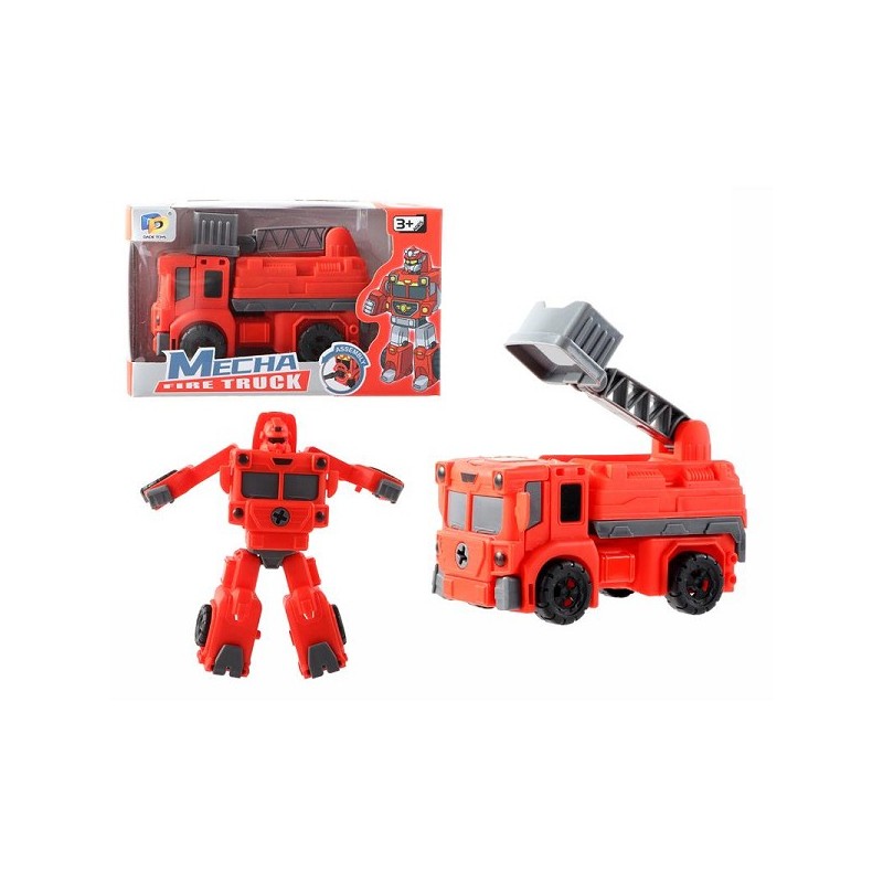Robot de changement de camion de pompiers