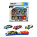 Auto World Die-Cast 4 voitures de tir avec lanceur