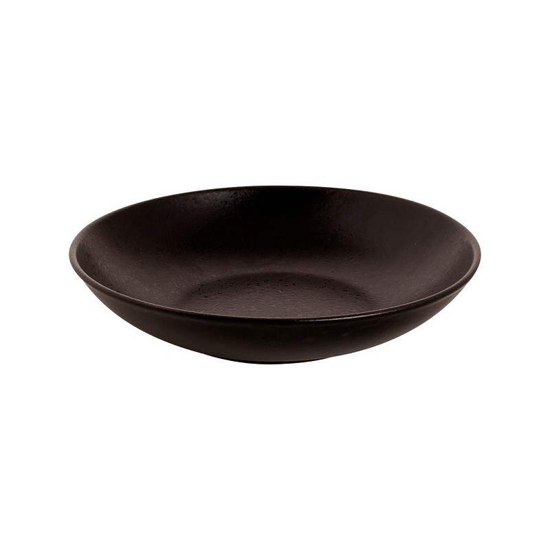 Mammoet Moon assiette creuse 21,5 cm noire boîte de 6 pièces