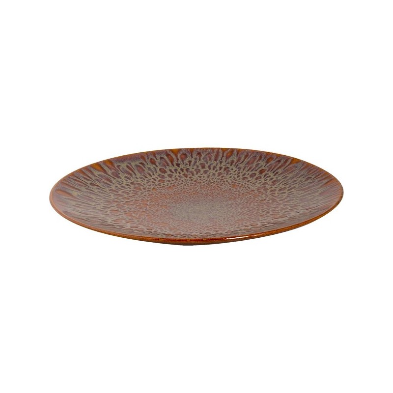 Palmer assiette Magmatic 27cm coupe marron boite de 6 pièces