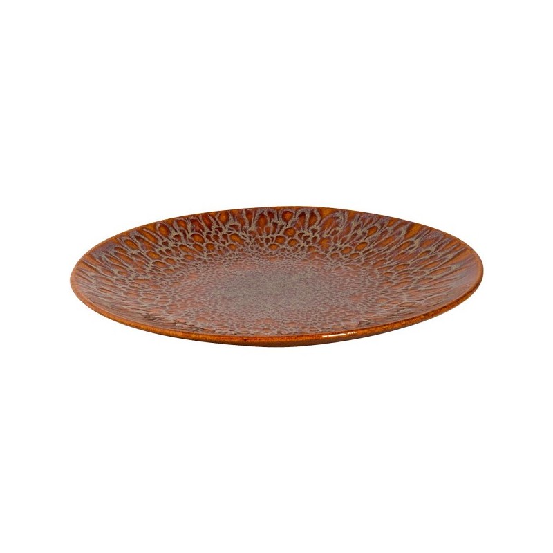 Palmer assiette Magmatic 21cm coupe marron boite de 6 pièces