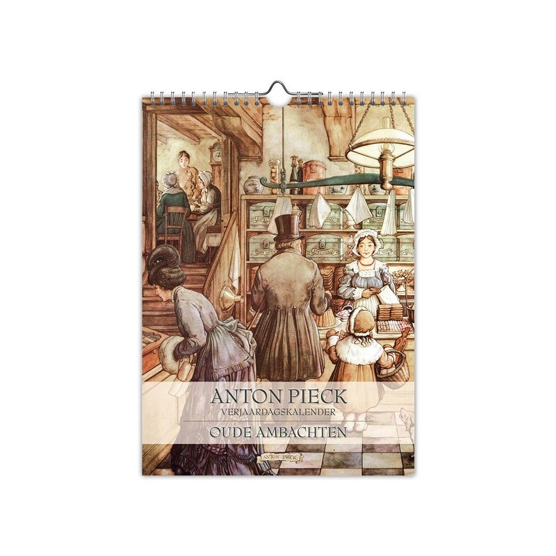 Anton Pieck 'Oude Ambachten' verjaardagskalender 18x25cm