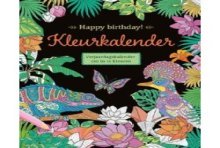 Deltas Happy birthday! Kleurkalender (Tropical)