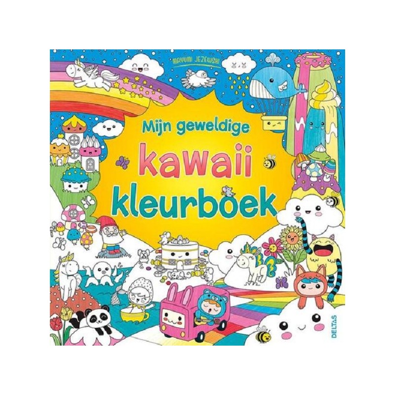 Deltas Mijn geweldige kawaii kleurboek